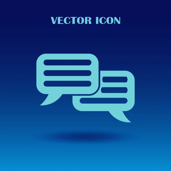 Chat-Symbol, Vektorillustration. flacher Designstil — Stockvektor