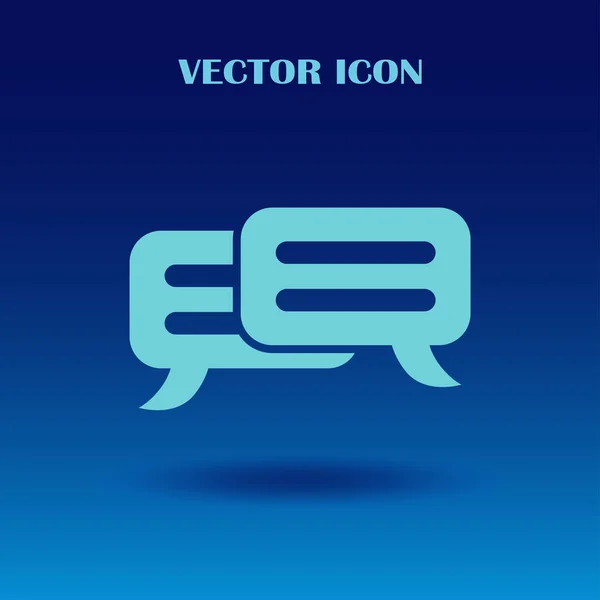 Icono de chat, ilustración vectorial. estilo de diseño plano — Vector de stock