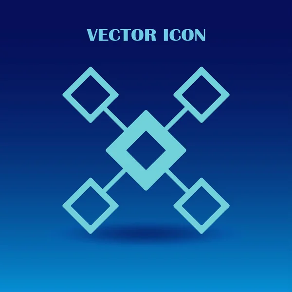 Flussdiagramm-Icon-Vektor. — Stockvektor