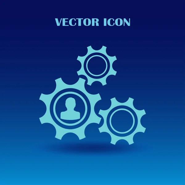 Icono de engranajes. Vector, Eps 10 — Vector de stock