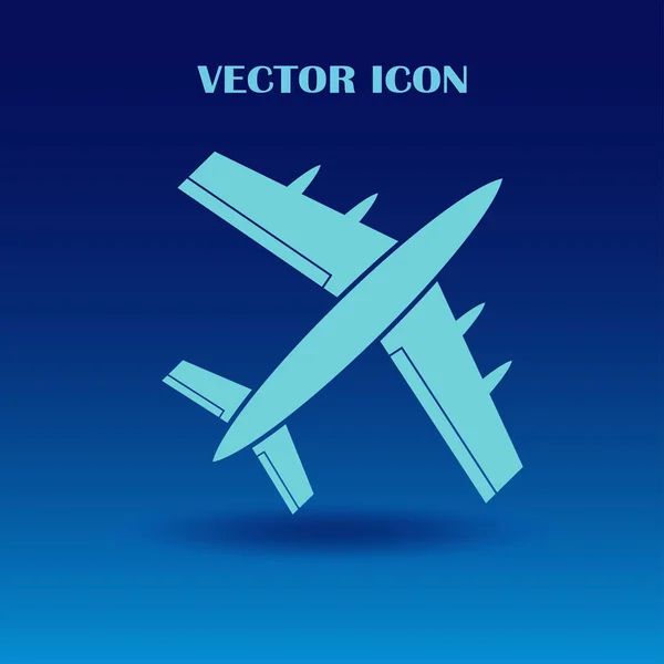 Flugzeug-Vektor-Websymbol — Stockvektor
