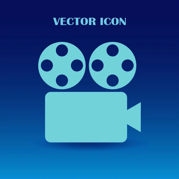 Icono de vector de cámara de vídeo — Vector de stock