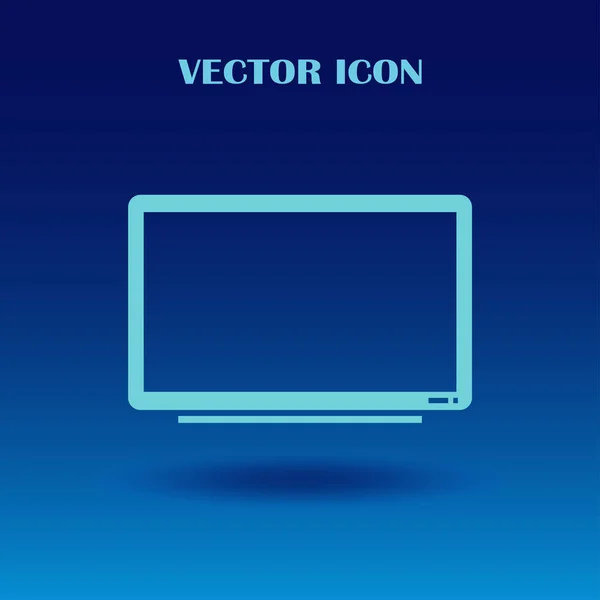 Icono de televisión en estilo plano de moda. Símbolo de televisión para el diseño de su sitio web, logotipo, aplicación, UI. Ilustración vectorial, EPS10 . — Vector de stock