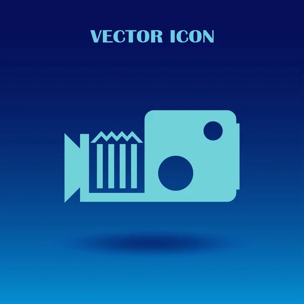 Videokamera-Vektorsymbol — Stockvektor