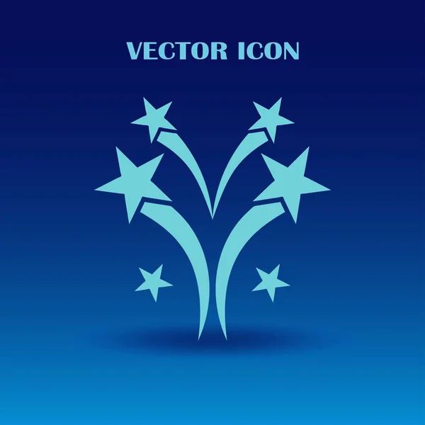 Fireworks icon, outline vector sign. logo illustration — Stock Vector