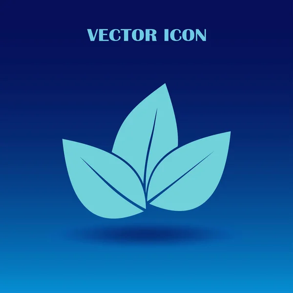 Blatt-Icon-Vektor-Illustration — Stockvektor