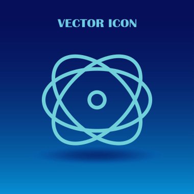 Molekül simgesi. vektör illüstrasyonu