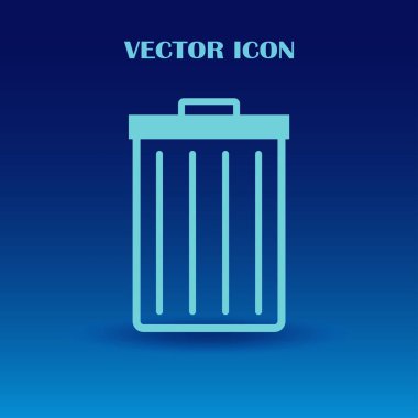 çöp kutusu simgesini, vektör
