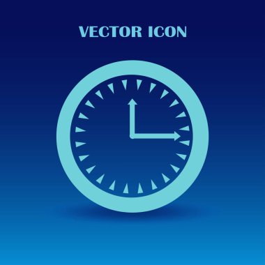 Saat vektör web simgesi