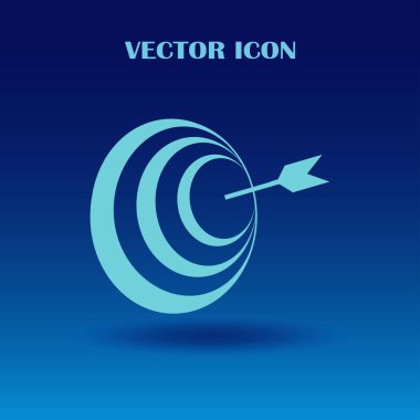 Ok web simge vektör hedefle