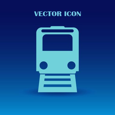 Tren simge vektör, Modern ulaşım işareti, Web sitesi, sosyal medya, kullanıcı arabirimi, mobil uygulaması, Eps10