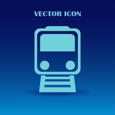 Tren simge vektör, Modern ulaşım işareti, Web sitesi, sosyal medya, kullanıcı arabirimi, mobil uygulaması, Eps10