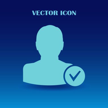 arkadaş simgesi ekle. Vektör Eps 10