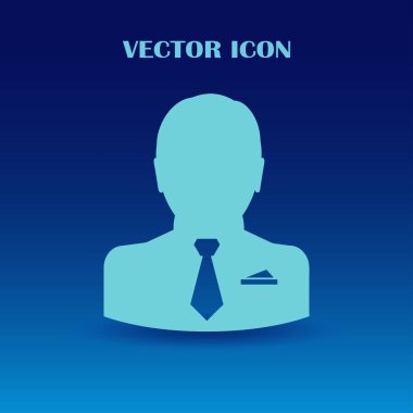 Adam düz vektör simgesi