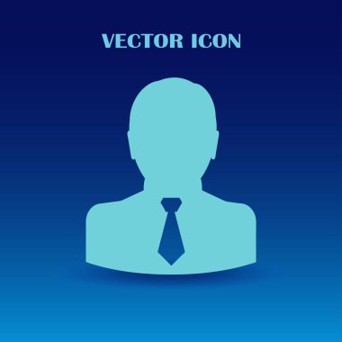 Adam düz vektör simgesi