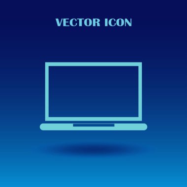 Popüler tasarımı olan bir dizüstü bilgisayar ekranı. Özel resimlerle kullanılabilir.