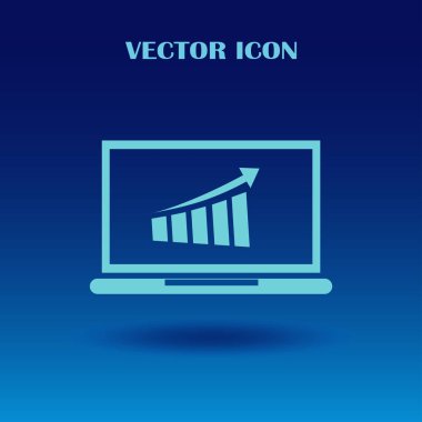 laptop kar kavramı. vektör çizim