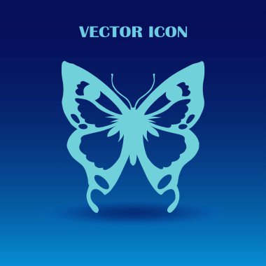 Kelebek logo grafik tasarım konsepti.