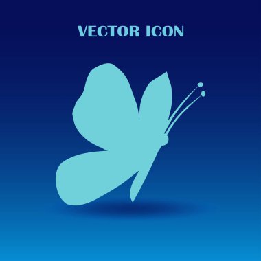 Kelebek logo grafik tasarım konsepti.