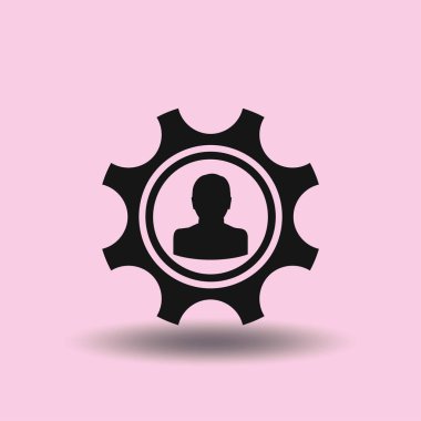 Gears'ın simgesi. Vektör, Eps 10