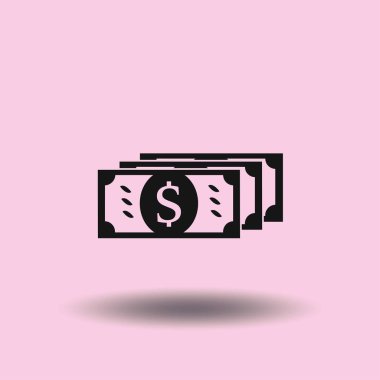 düz dolar işareti simgesi