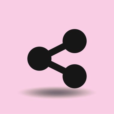 Molekül simgesi. vektör illüstrasyonu