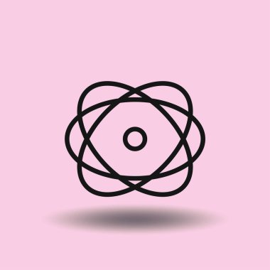 Molekül simgesi. vektör illüstrasyonu