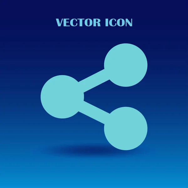 Ícone da molécula. ilustração vetorial — Vetor de Stock