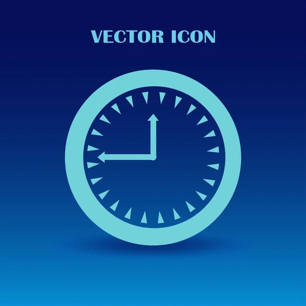 Веб-иконка вектора часов — стоковый вектор