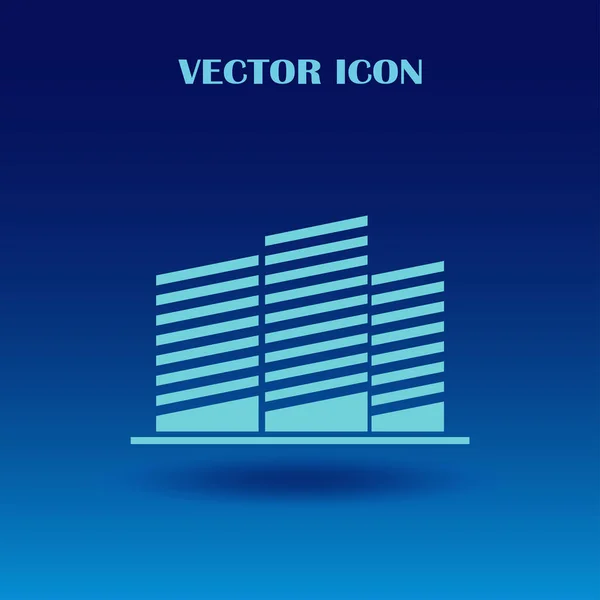 Icono del paisaje urbano. diseño web — Vector de stock