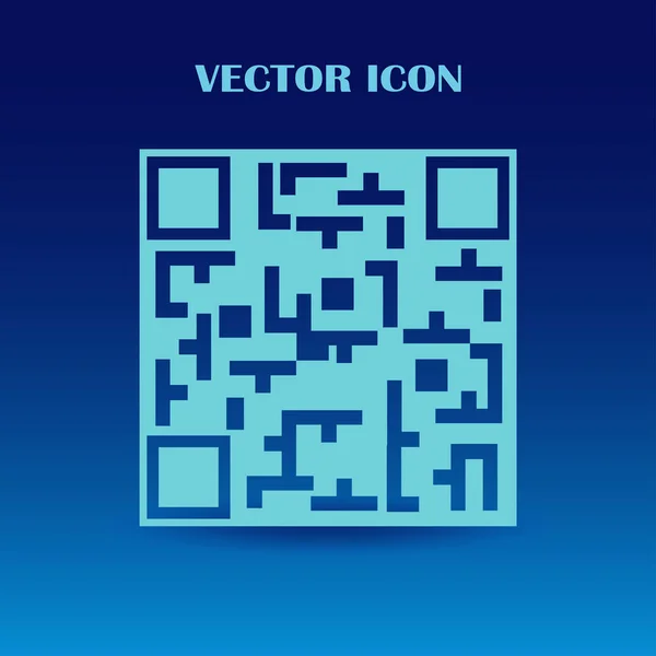 Código Qr icono web — Vector de stock