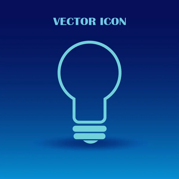 Icône de lampe vecteur plat — Image vectorielle