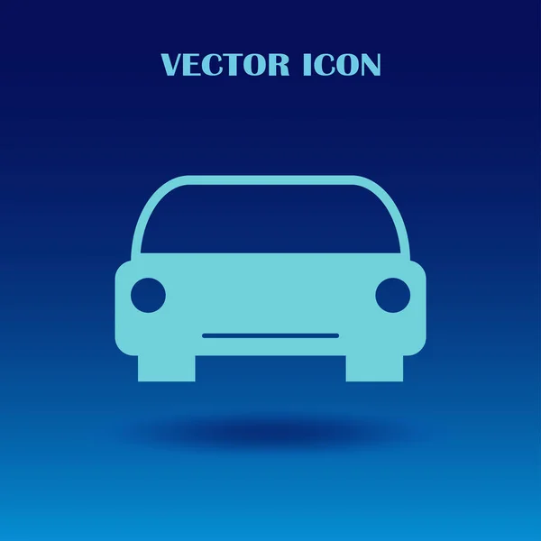 Icône plate de voiture vectorielle — Image vectorielle