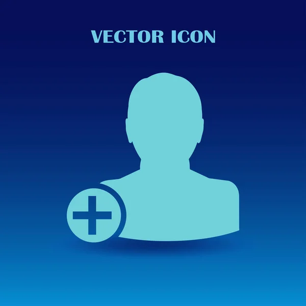 Añadir icono de amigo. Vector Eps 10 — Vector de stock