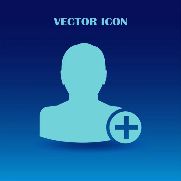 Añadir icono de amigo. Vector Eps 10 — Vector de stock