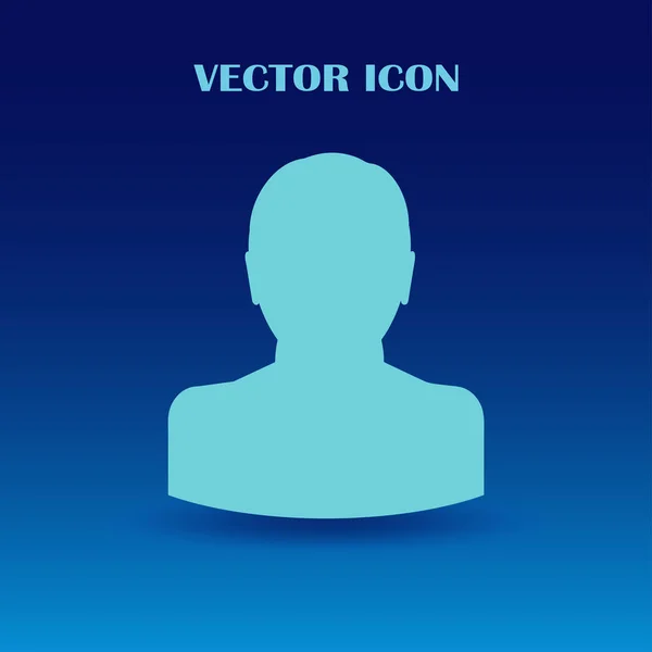 Homme plat vecteur icône — Image vectorielle