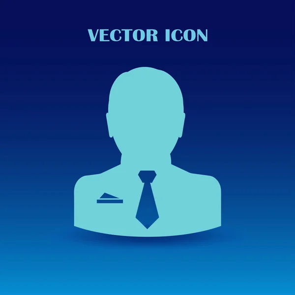 Homme plat vecteur icône — Image vectorielle