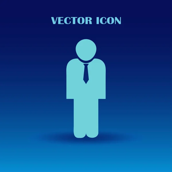 Man platta vektor symbol — Stock vektor