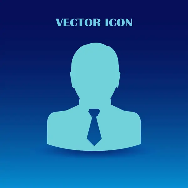 Homme plat vecteur icône — Image vectorielle