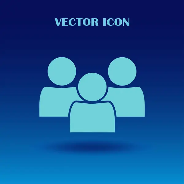 Pessoas ícone do vetor web — Vetor de Stock