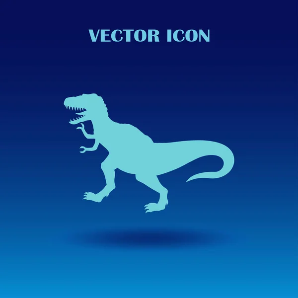 Icône dinosaure isolée. Logo vectoriel dinosaure. Style design plat . — Image vectorielle