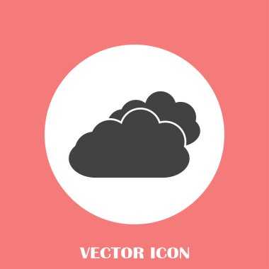 İki bulutlar web uygulamaları, mobil uygulamalar ve basılı medya kullanmak için resim vektör.