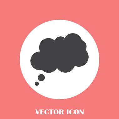 Çizgi roman konuşma balonları ikonu, vektör illüstrasyonu. Düz tasarım biçimi