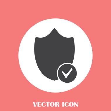 Kalkan vektör web simgesi