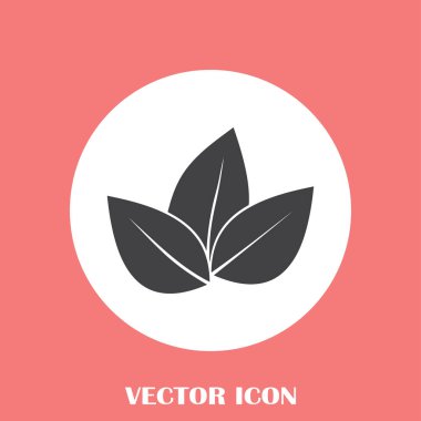Yaprak ikonu vektör illüstrasyonu