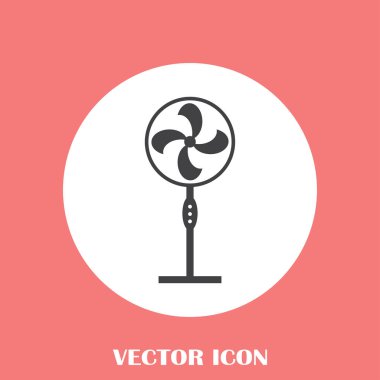 Havalandırma simgesi. Hava havalandırma veya fan simge. Vektör çizim