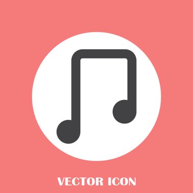 siyah müzik not simgesini