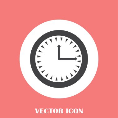 Saat, saat vektör simgesi