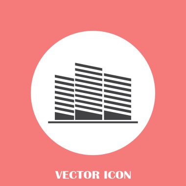 Emlak sembolü. vektör simgesi