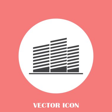 Emlak sembolü. vektör simgesi